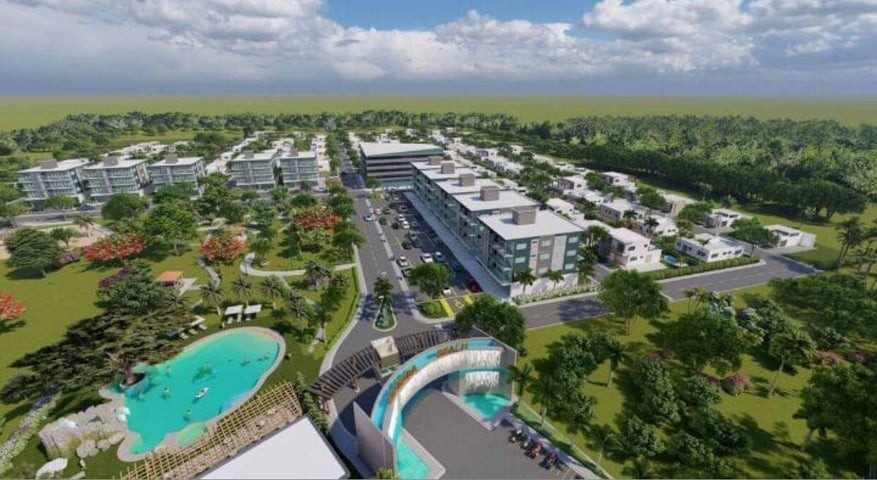apartamentos - Proyecto en venta Punta Cana #24-859 dos dormitorios, balcón, piscina. cancha 
 6