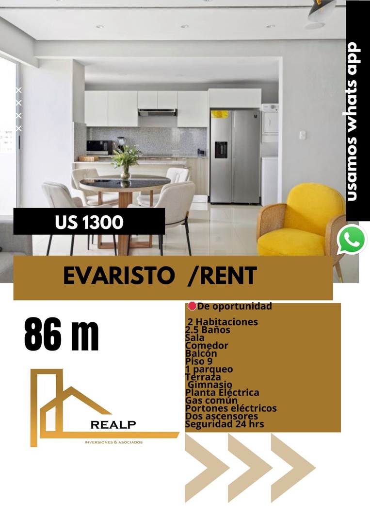 apartamentos - Apartamento amoblado en Evaristo  0