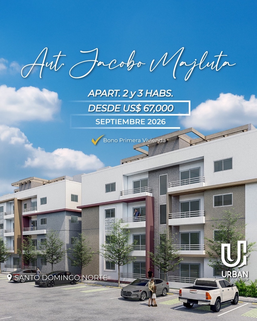 apartamentos - Proyecto de apartamentos en la Jacobo Manjluta , bono de primera vivienda 1