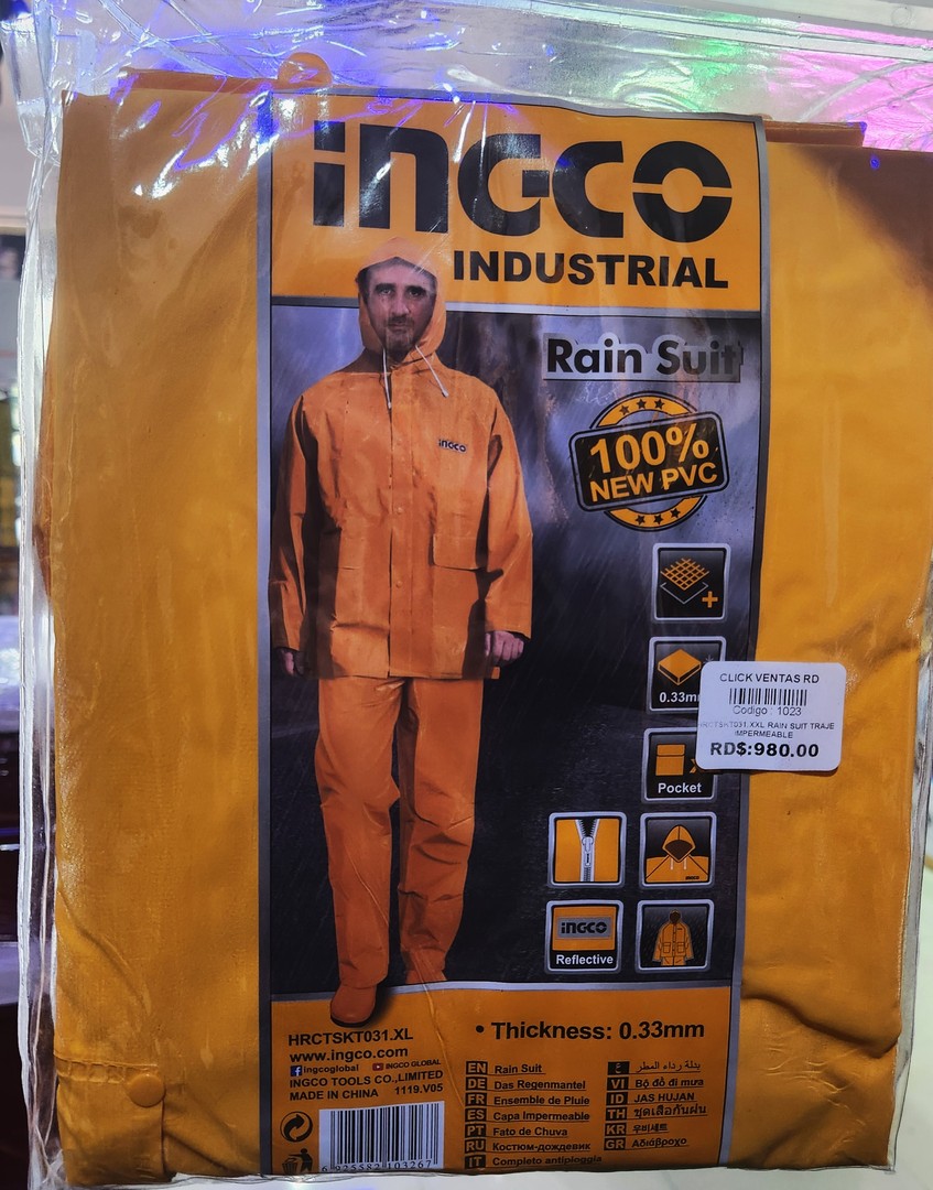 ropa para hombre - Traje impermeable cuerpo completo. 0