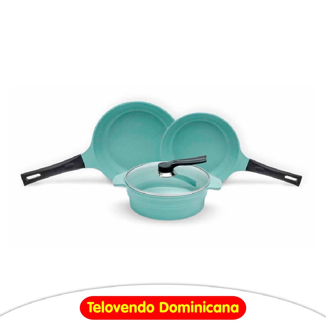 cocina - SET DE SARTENES ANTIADHERENTES JADE COOK