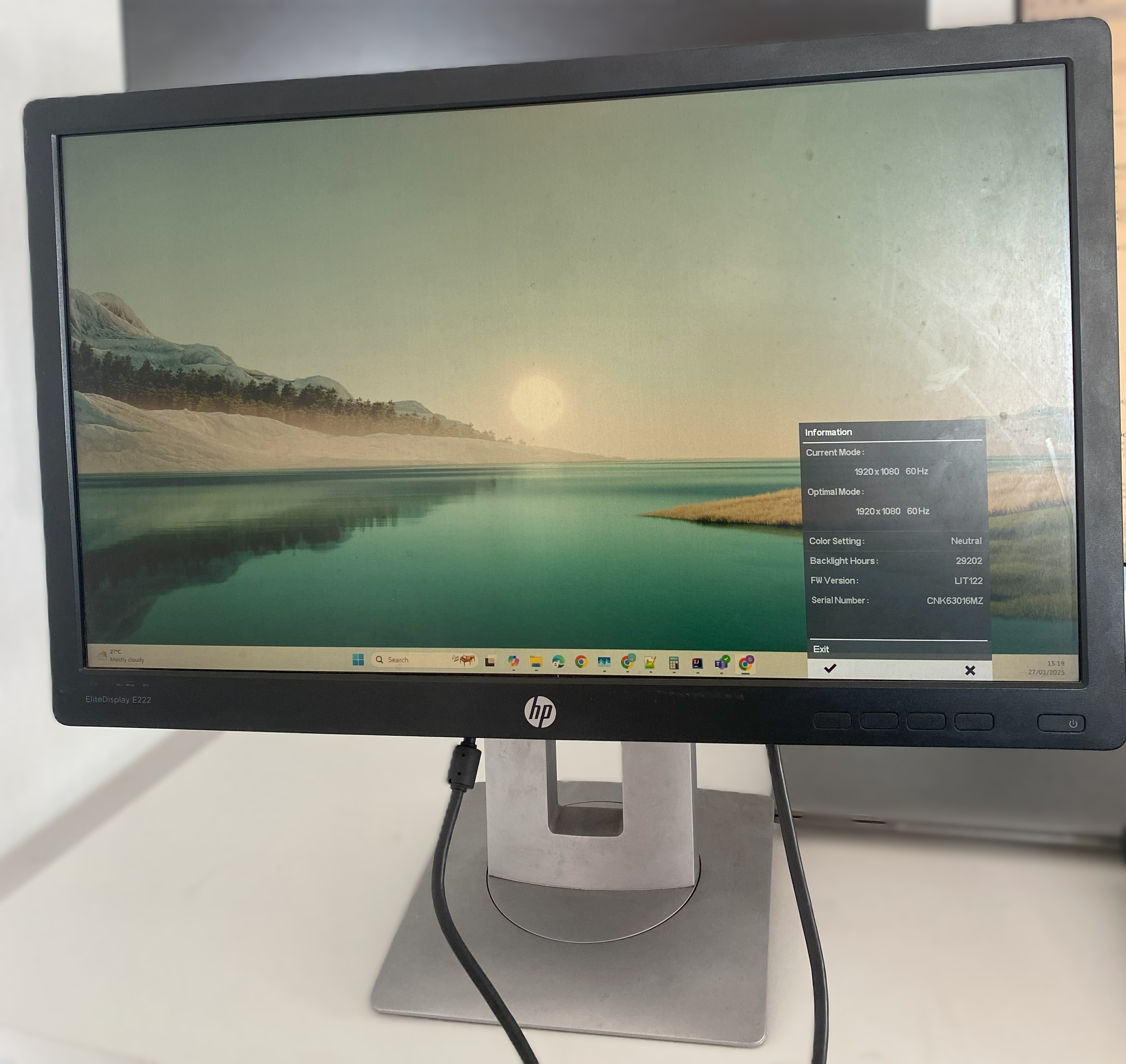 computadoras y laptops - MONITOR HP ELITEDISPLAY E222 (21.5 IN)