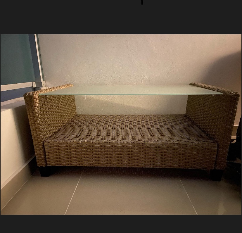 muebles y colchones - Mueble de terraza con mesa 

Puede usarse el material y forrar a su gusto  4