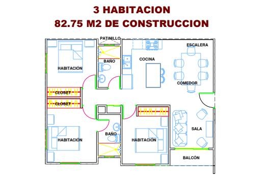 apartamentos - Proyecto en venta Punta Cana #24-1473 tres dormitorios, piscina, ascensor.
 9