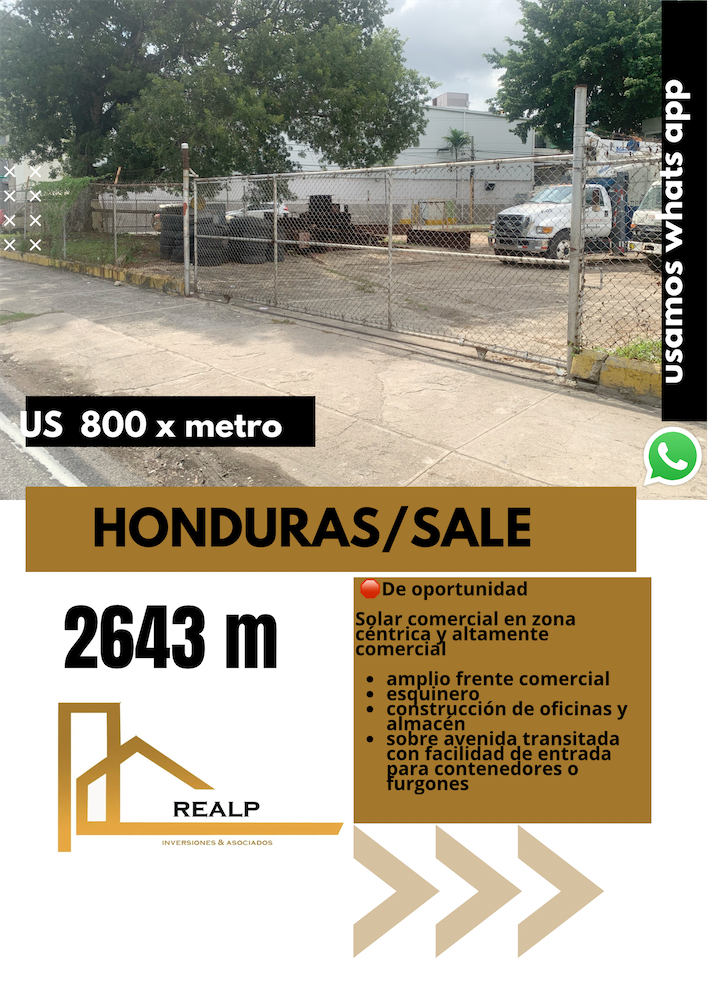 solares y terrenos - Solar en venta en av transitada 0