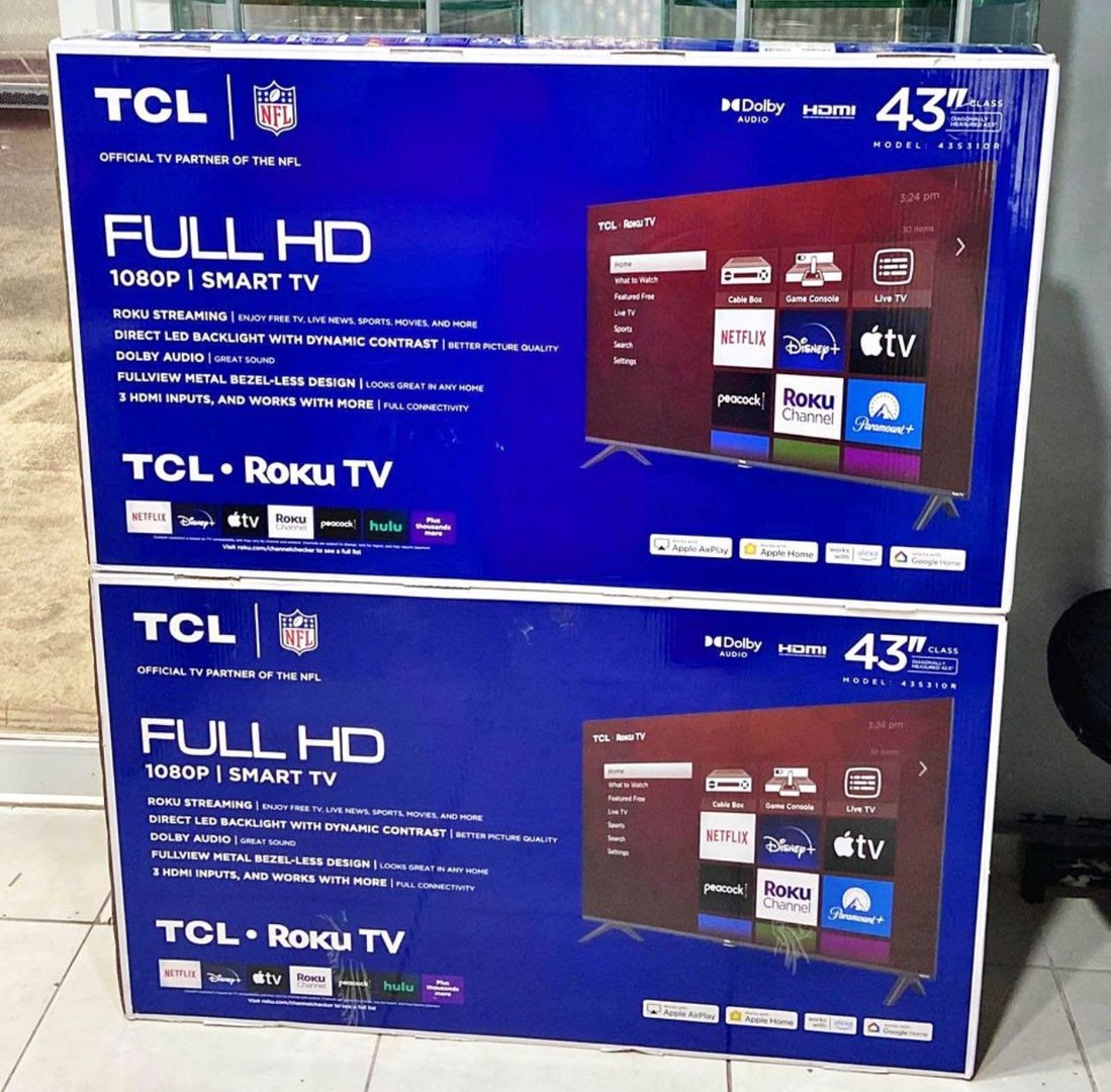 tv - TCL SMART TV DE 43 PULGADAS 4K ROKU