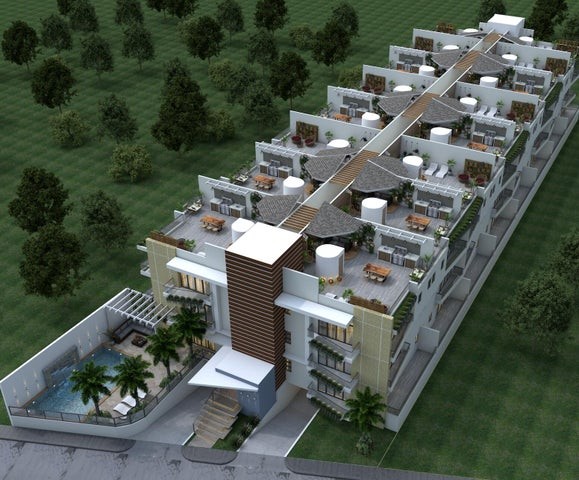 apartamentos - Proyecto en venta Punta Cana #24-64 dos dormitorios, línea blanca, área social 3