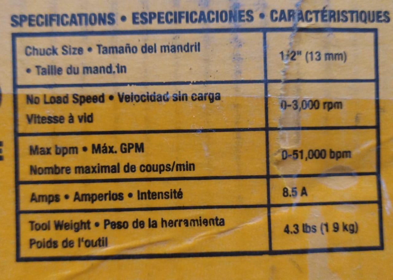 herramientas, jardines y exterior - TALADRO DEWALT DW511 2