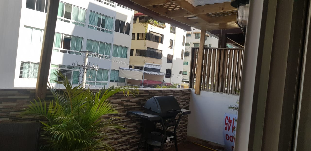 apartamentos - Se alquila, Apartamento 1Hab Amueblado c/Terraza Privada en Naco Super Centrico 9