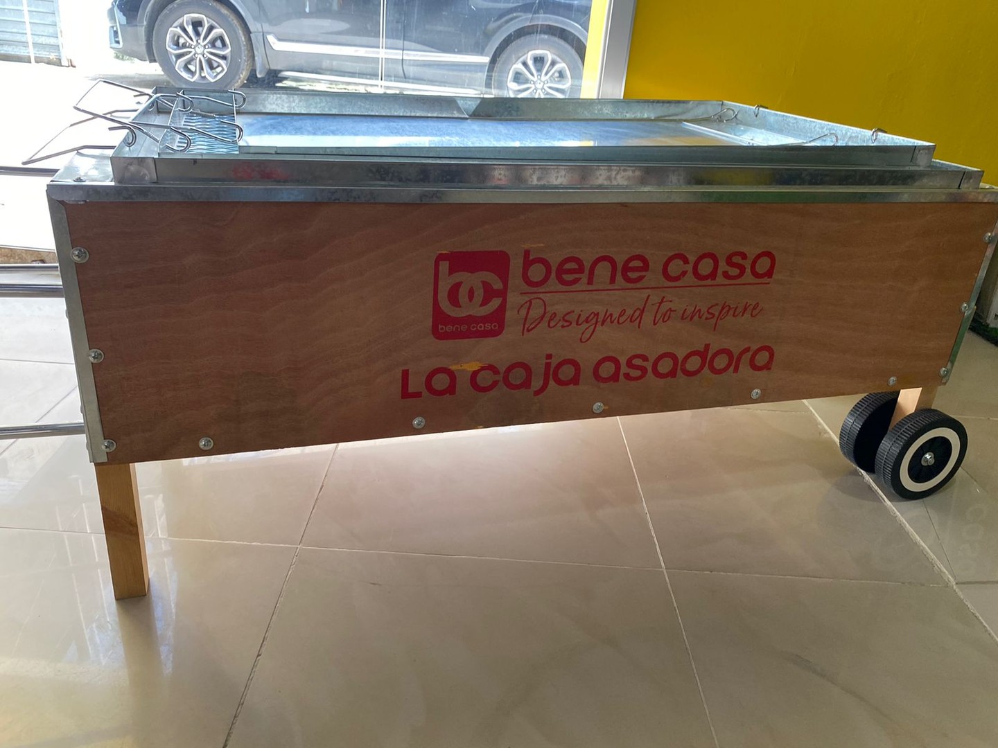 herramientas, jardines y exterior - 🛒‼caja asadora madera con acero inoxidable 70 libras, nueva  1