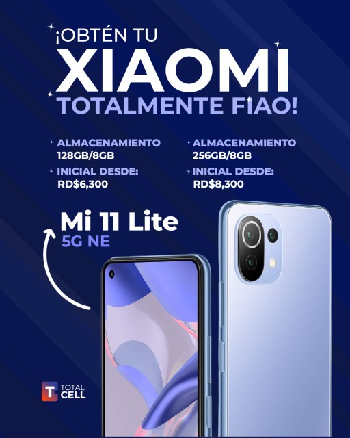 celulares y tabletas - 😱😱Celular totalmente fiao',Mi 11 Lite 5G ne 😱😎 ,inicial desde $6,300 pesitos