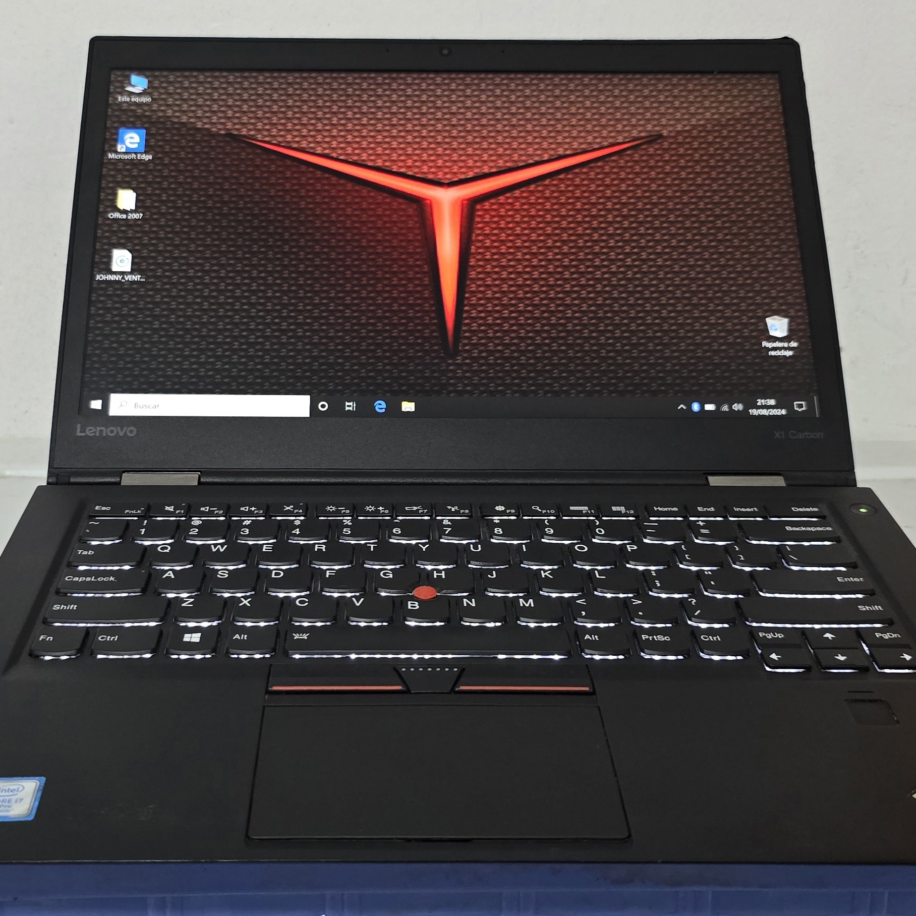 computadoras y laptops - lenovo Slim x1 Carbon 14 Pulg Core i7 2.81ghz Ram 16gb  Disco 256gb  Video 8GB