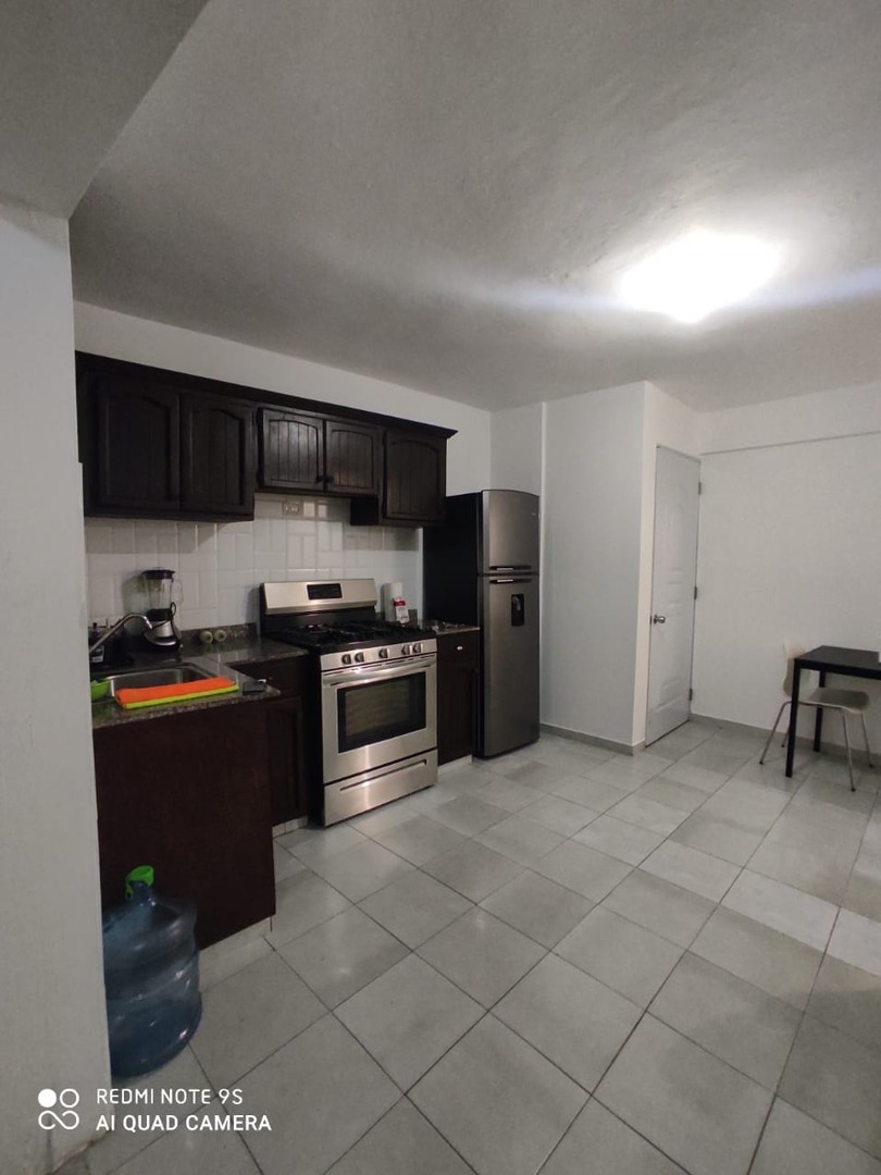 apartamentos - Alquilo apto amueblado de una Hab en Los Restauradores, 1er piso, 1 parqueo, sal 9