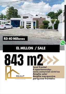 oficinas y locales comerciales - Excelente propiedad en venta millon 0