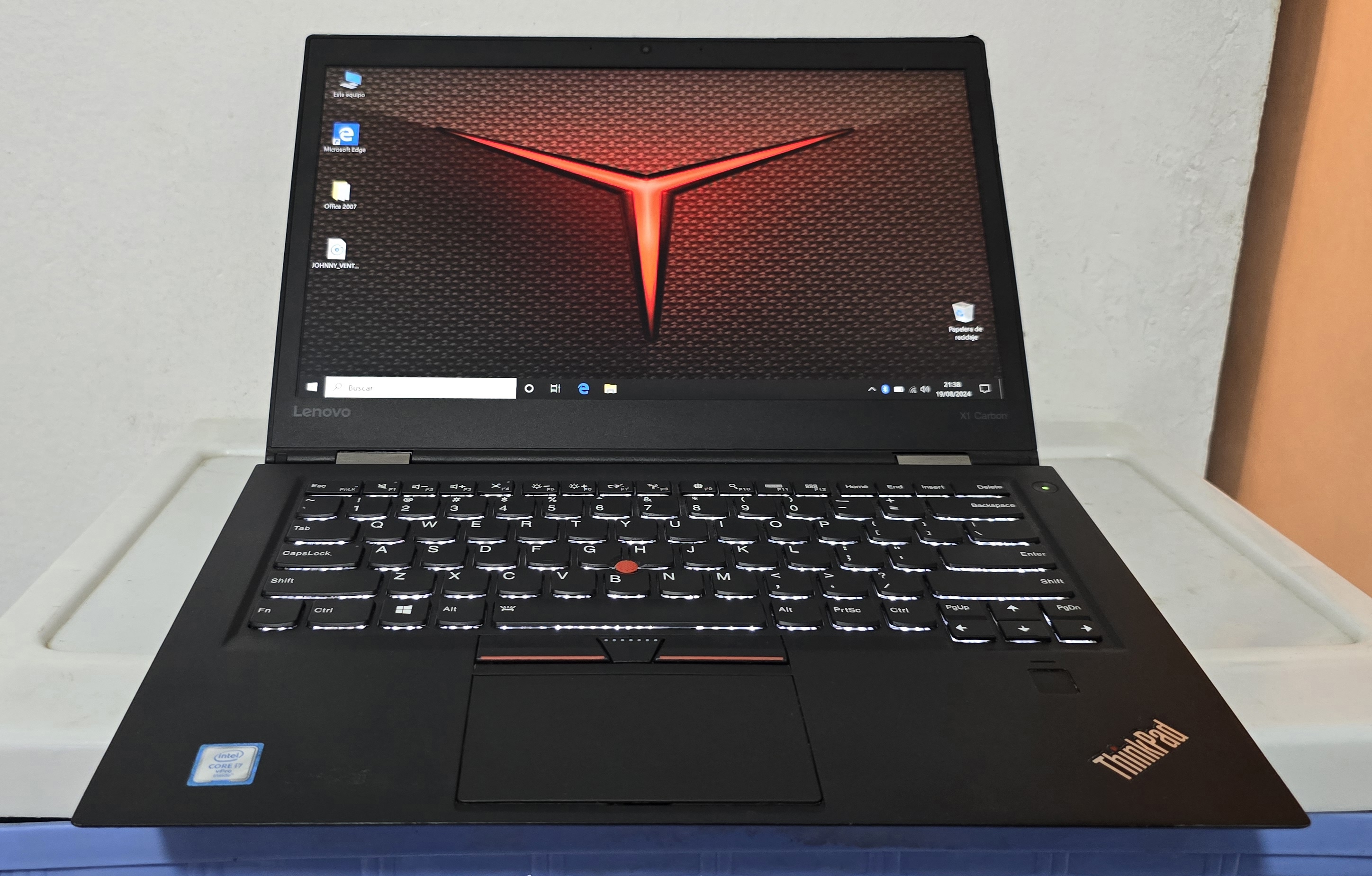 computadoras y laptops - lenovo Slim x1 Carbon 14 Pulg Core i7 2.81ghz Ram 16gb  Disco 256gb  Video 8GB 2