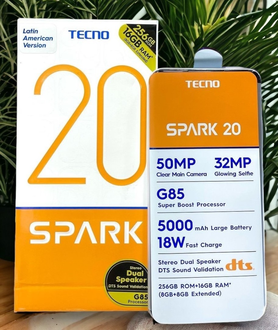celulares y tabletas - celular Tecno Spark 20 16/256gb