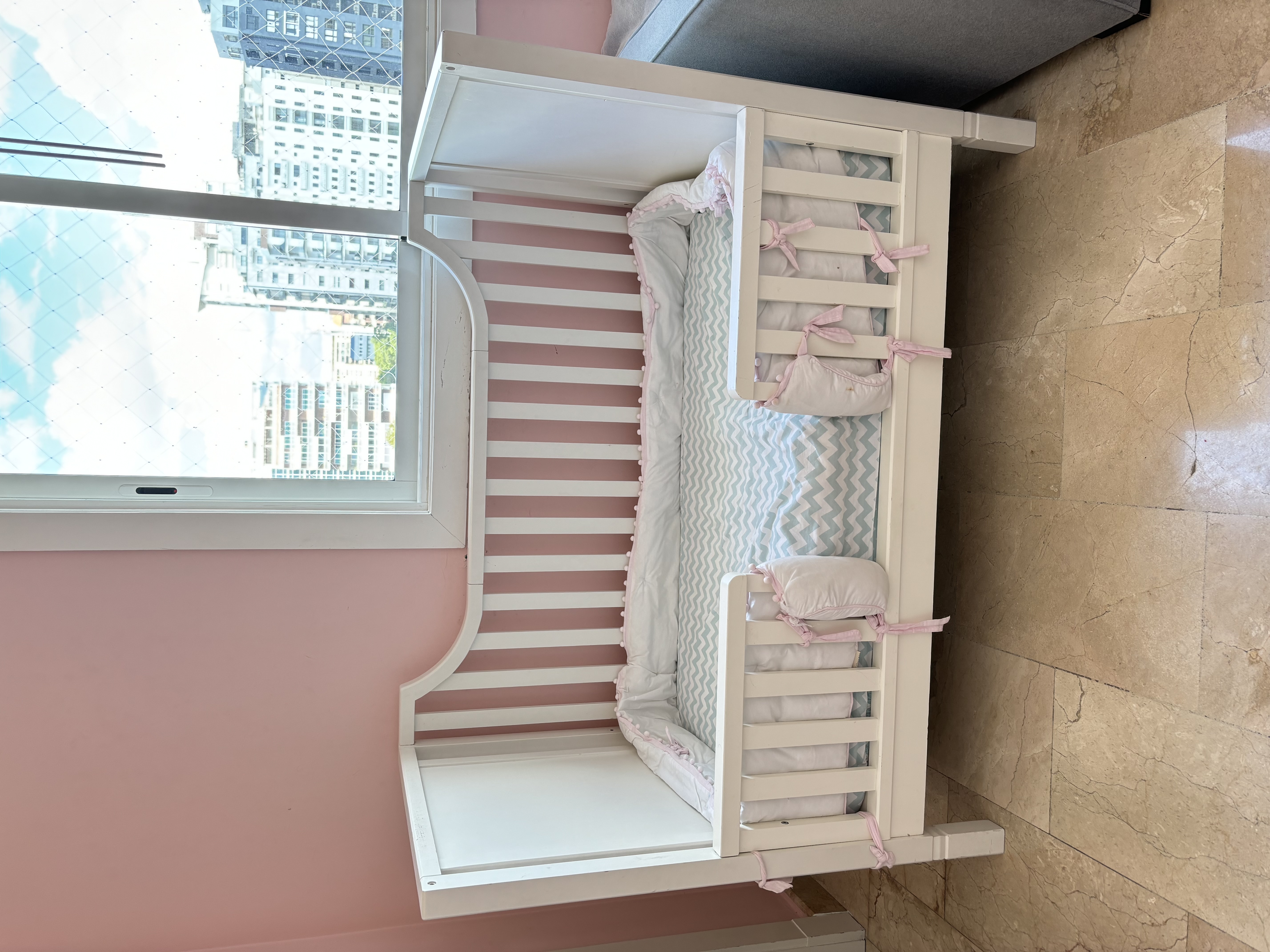 muebles - Cuna convertible en camita toddler