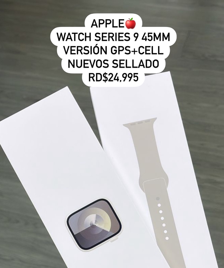 otros electronicos - Apple Watch Series 9 45mm Color Starlight GPS+Cell 