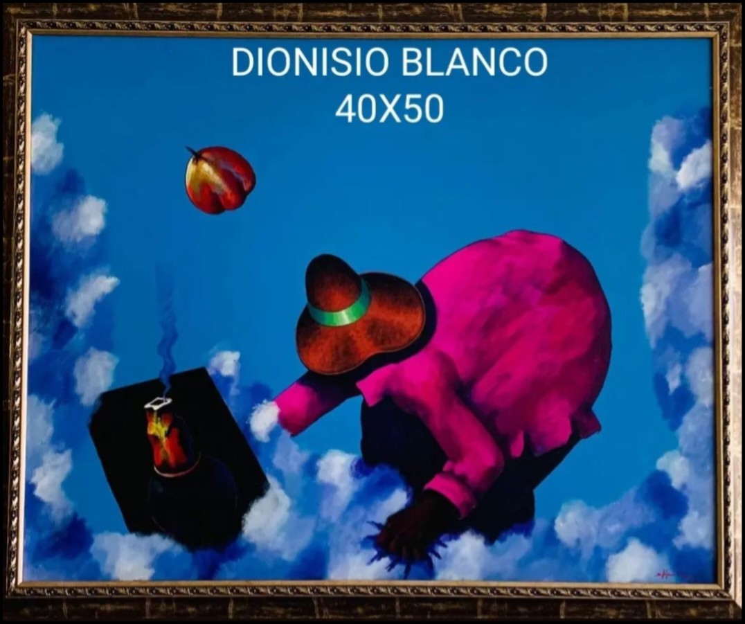 arte y antigüedades - Cuadro de Dionisio Blanco  0