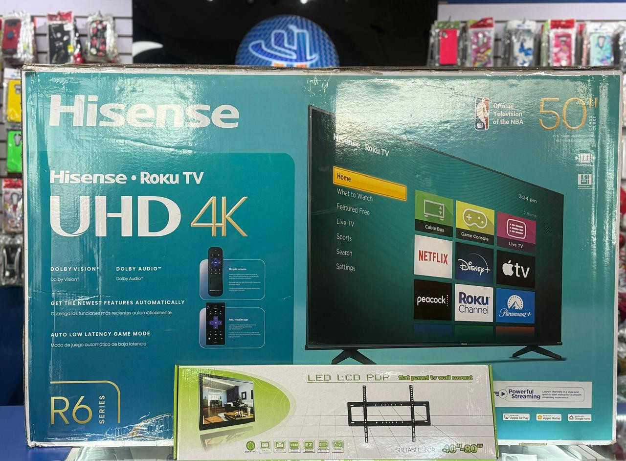 tv - SMART TV HISENSE DE 50 PULGADAS ROKU 4K NUEVAS #ofertas  0