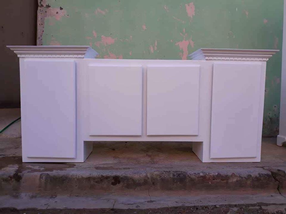 cocina - Gabinete con espacio para extractor de grasa blanco 