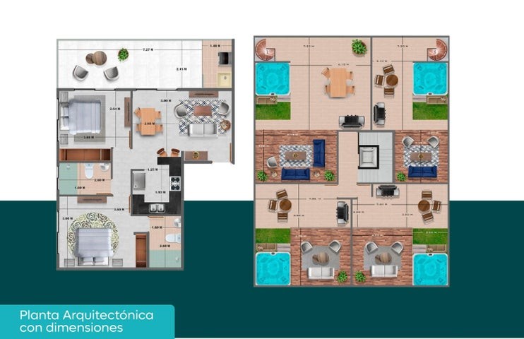 apartamentos - Proyecto en venta Punta Cana #24-859 dos dormitorios, balcón, piscina. cancha 
 9