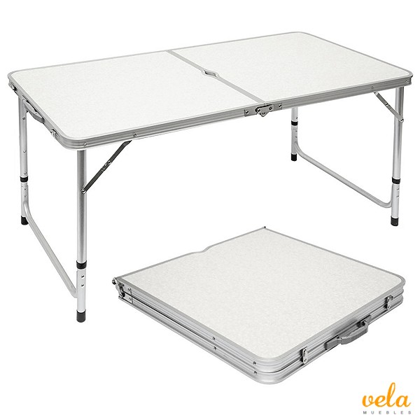 herramientas, jardines y exterior - Mesa Plegable Portatil de Aluminio Armable Ajustable Camping viaje 1