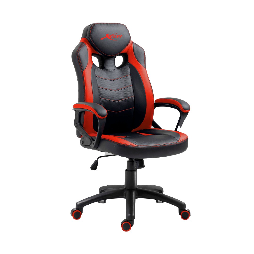 otros electronicos - SILLA GAMING XCON ARESII-C321P NEGRA CON ROJO 2