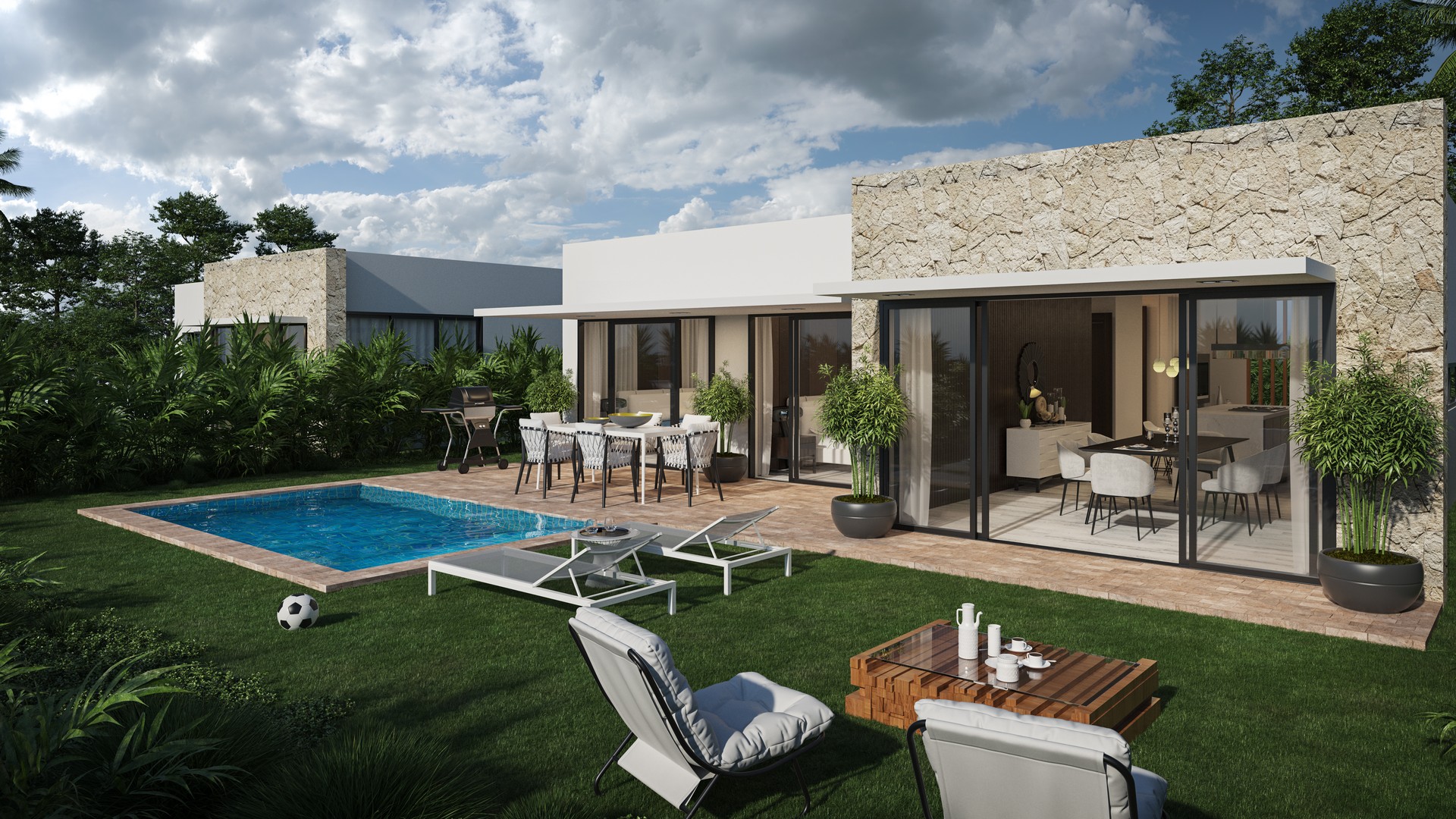 casas vacacionales y villas - VILLAS INDEPENDIENTES EN PUNTA CANA
