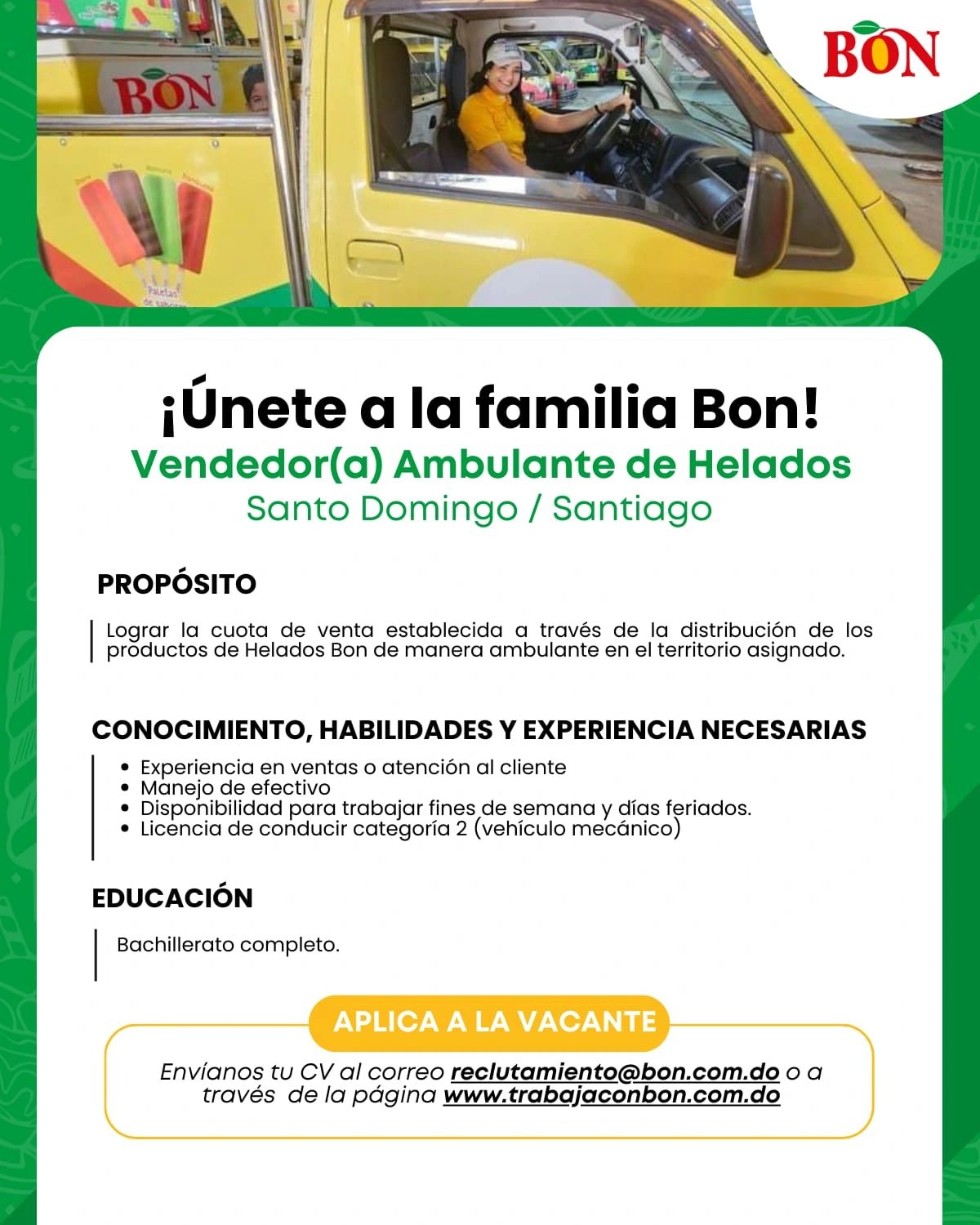 empleos disponibles - Vendedor Ambulante en Santiago 0