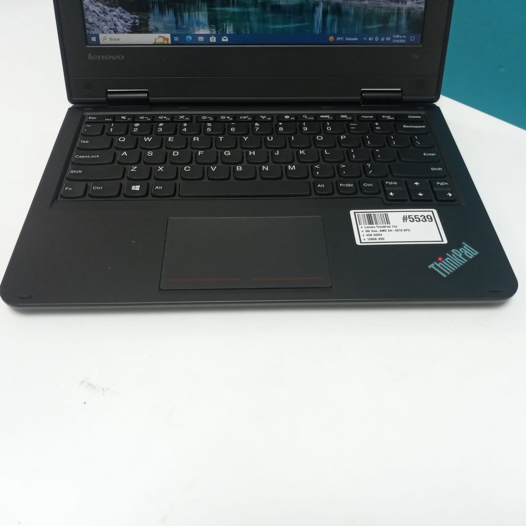 computadoras y laptops - Laptop, Lenovo ThinkPad 11e / 5th Gen, AMD A4-6210 APU / 4GB DDR3 / 128GB SSD	

 6