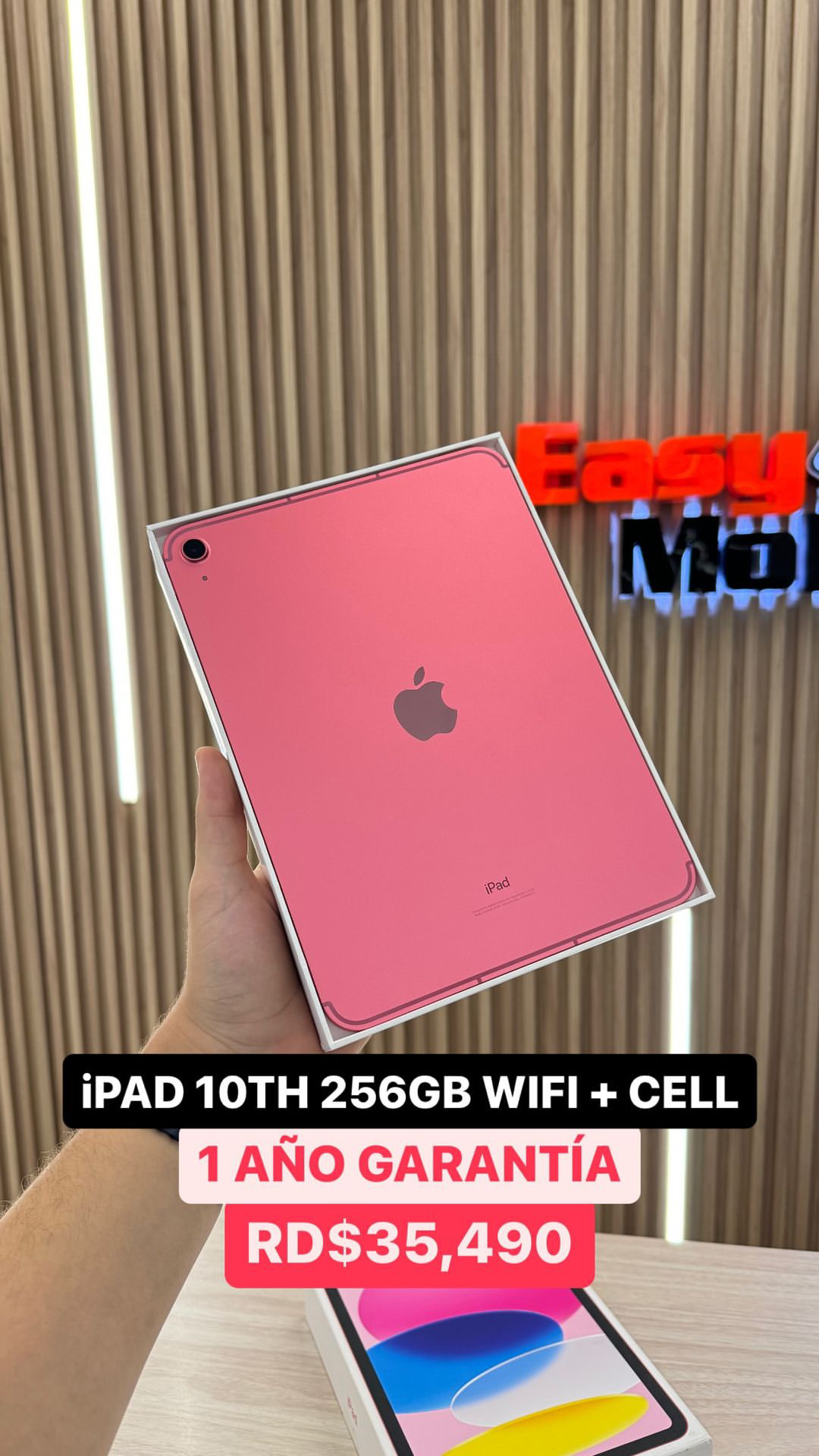 celulares y tabletas - iPAD 10TH GEN 256GB WIFI+CELL PINK 