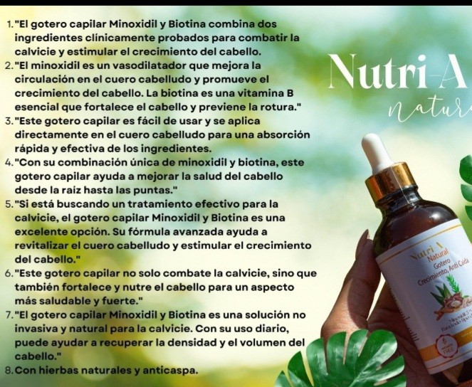 salud y belleza - gotero,de minoxidil,biotin,hierbas,vitaminas