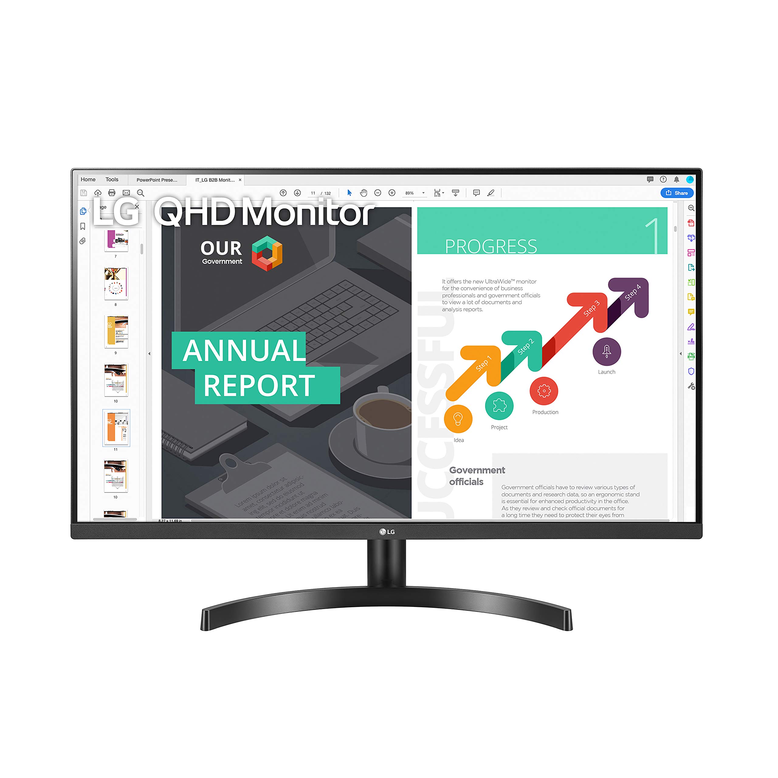 computadoras y laptops - Monitor LG 32 Pulg 32QN600-B QHD IPS 1440p sRGB 99