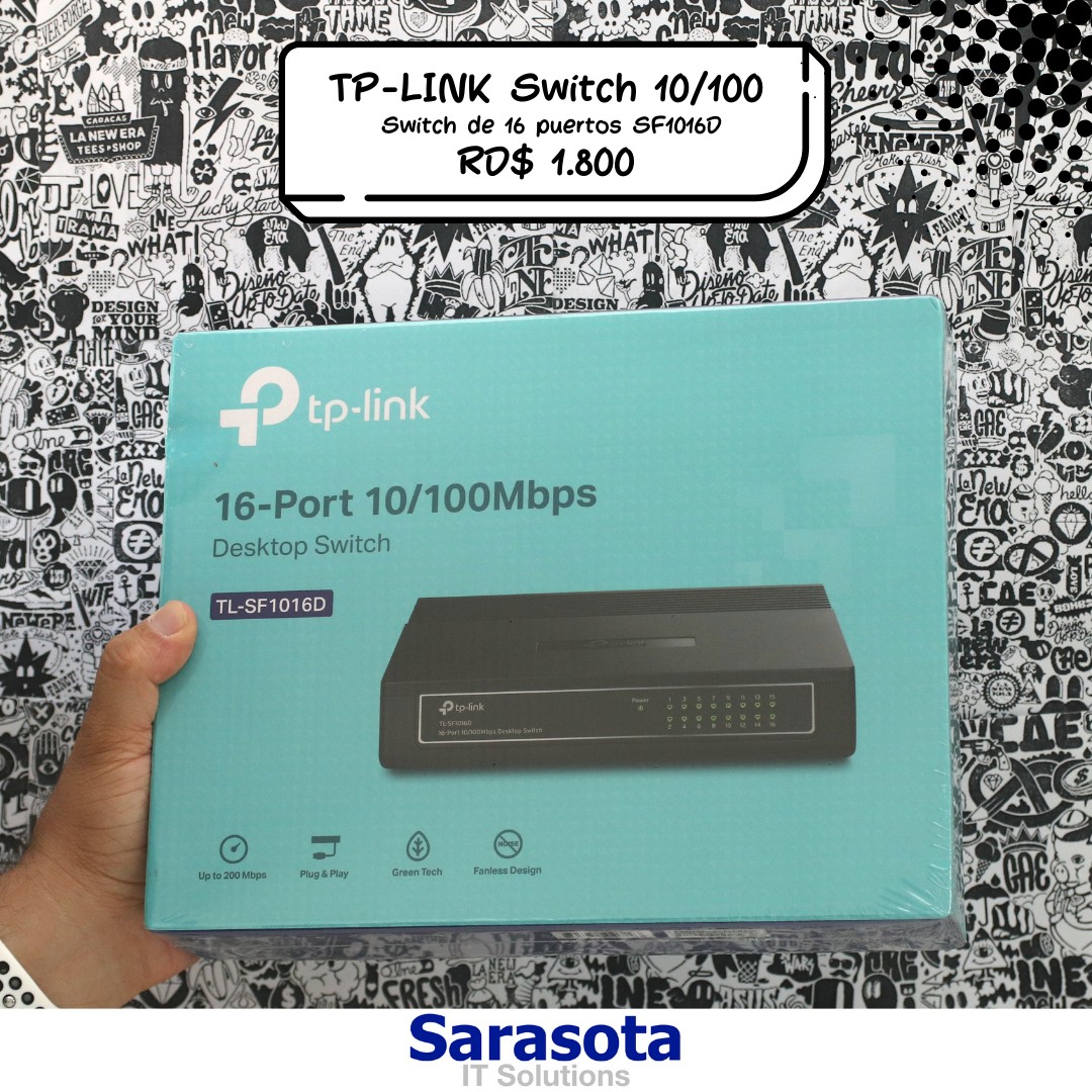 accesorios para electronica - TP-Link Switch de 16 puertos SF1016D