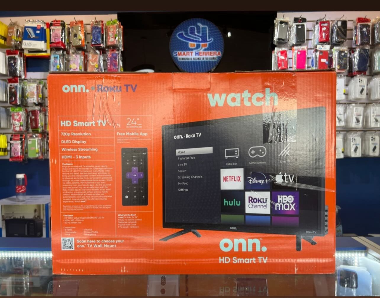 tv - ONN SMART TV ROKU DE 24 PULGADAS NUEVAS DE CAJA
 0