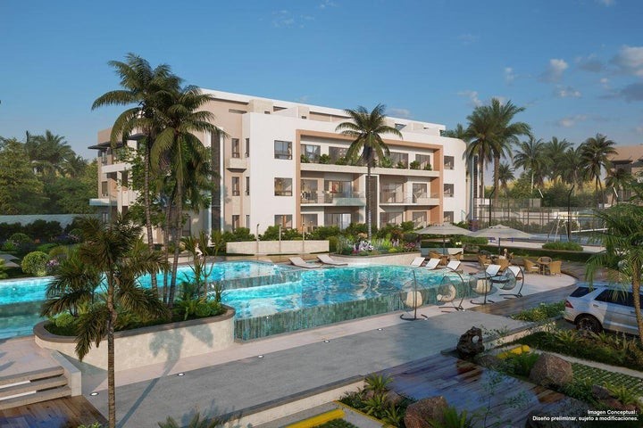 apartamentos - Proyecto en venta Punta Cana #24-1320 un dormitorio, dos baños, piscina, Gym.
 3