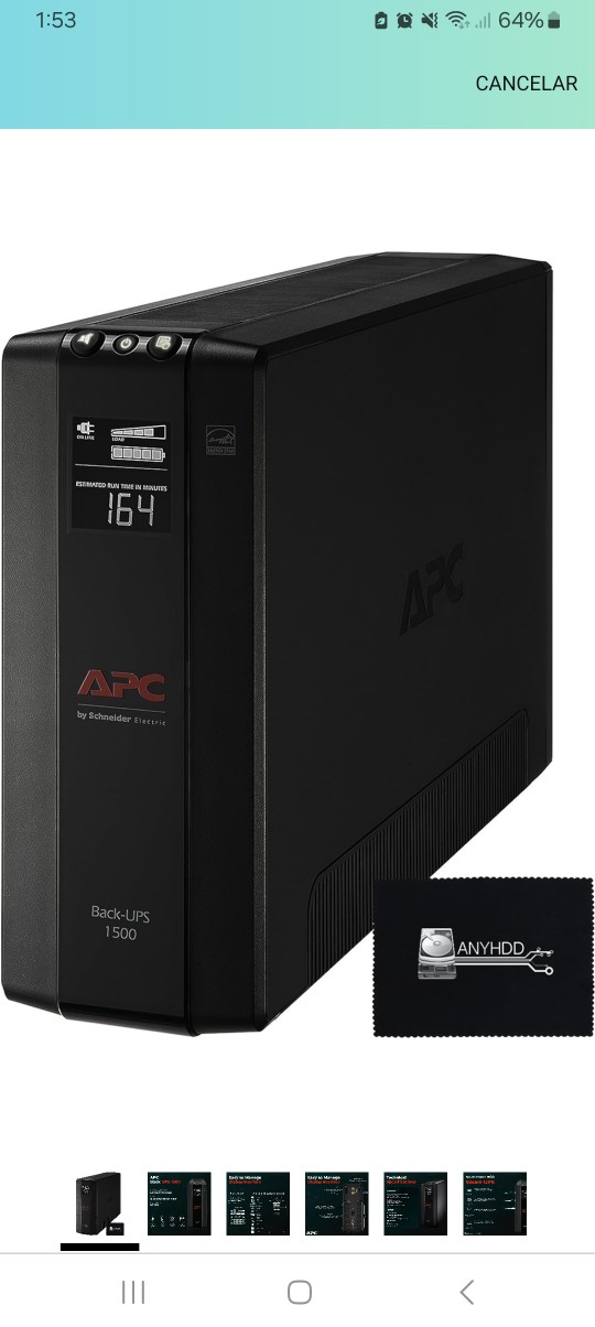 plantas e inversores - APC BLACK-UPS 1500