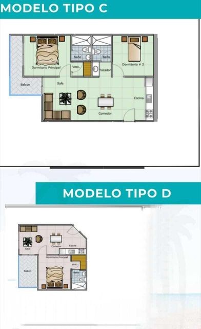 apartamentos - VENTA DE APARTAMENTO 1 DORMITORIO BOCA CHICA 4