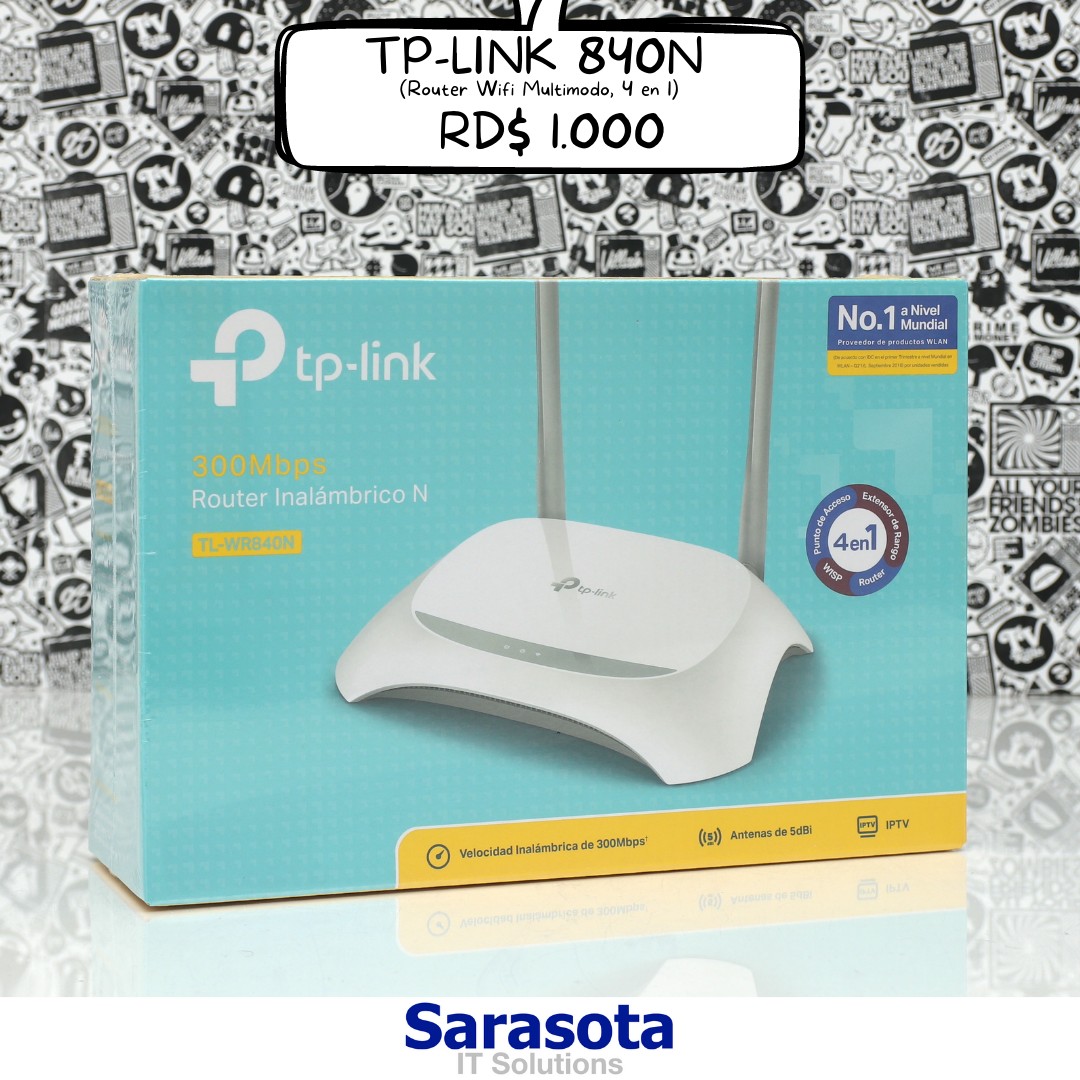 otros electronicos - Tp-link router TL-WR840N de 300mbps Somos Sarasota