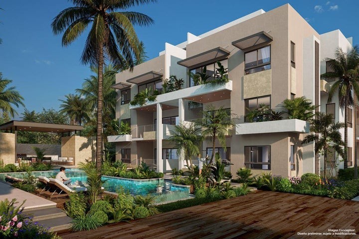 apartamentos - Proyecto en venta Punta Cana #24-1320 un dormitorio, dos baños, piscina, Gym.
 4