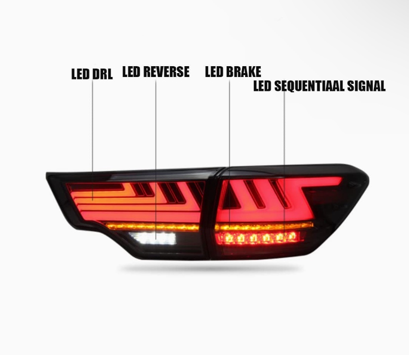 accesorios para vehiculos - Luces traseras Toyota Highlander LED