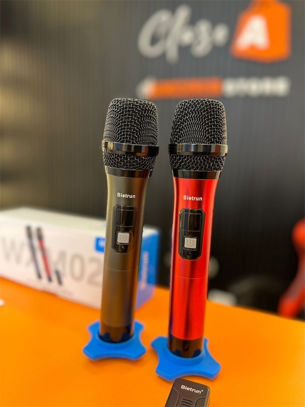 camaras y audio - SET de Micrófono Profesional inalámbrico de mano,con adaptador para eventos  0