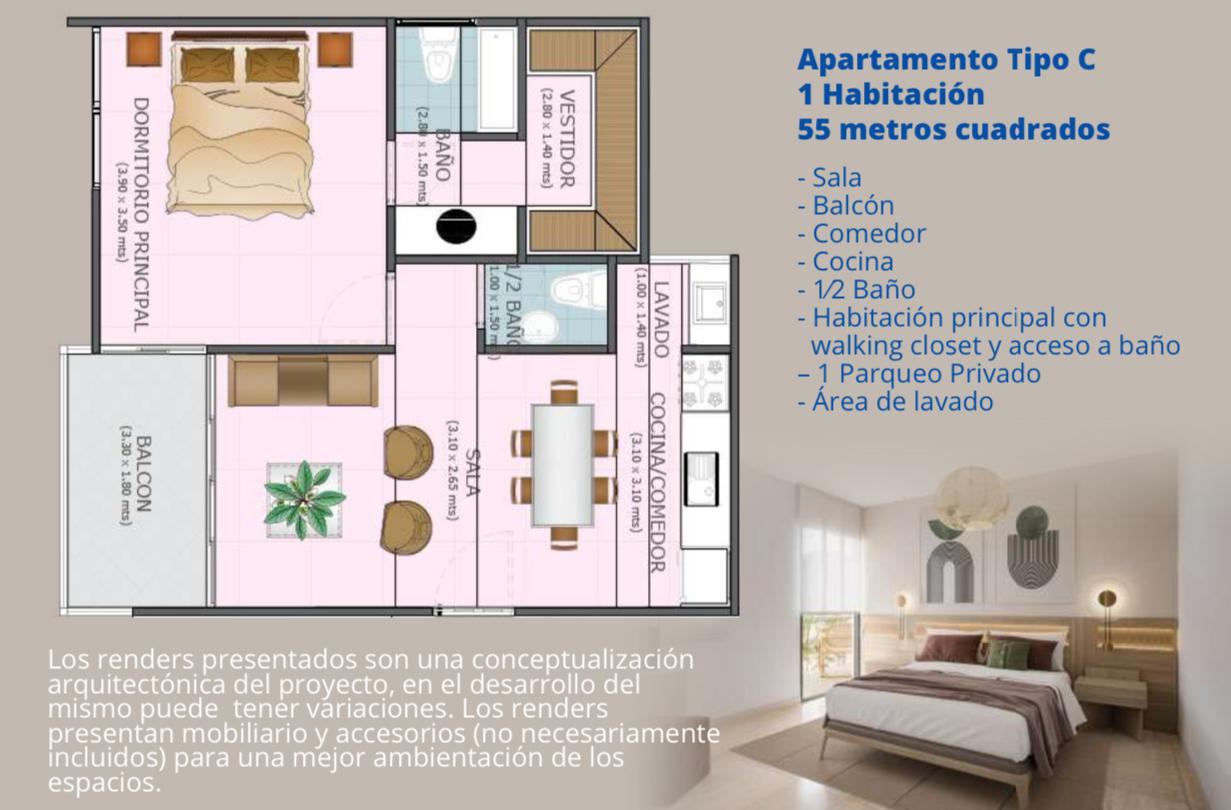 apartamentos - APARTAMENTO DE 1 HABITACION DE VENTA PROXIMO PLAYA DORADA PUERTO PLATA 1