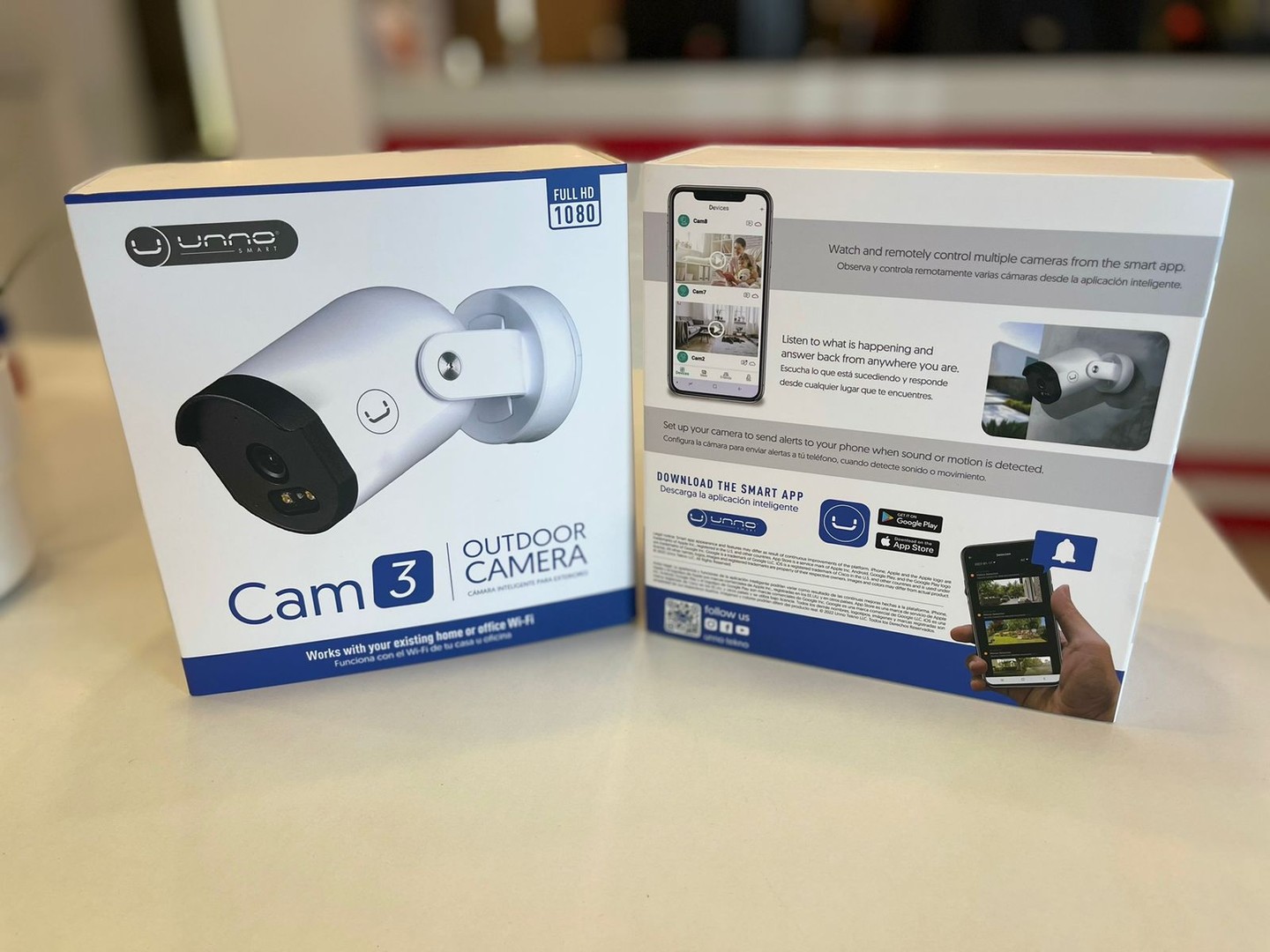 camaras y audio - CÁMARA EXTERIOR WIFI INTELIGENTE CAM3CM1403WT