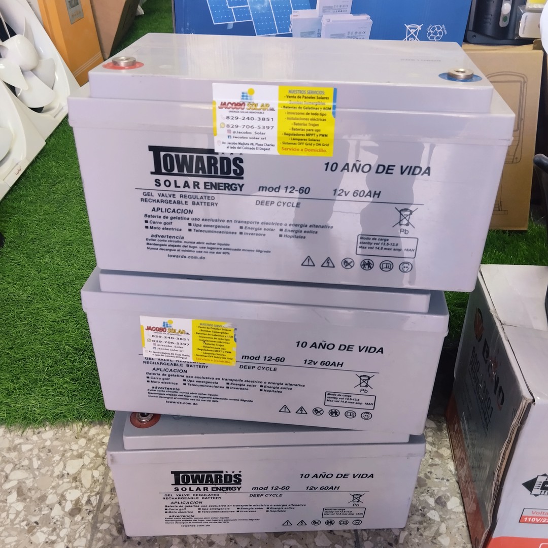 plantas e inversores - ya llegaron las ofertas en baterías de gelatina de 12v 60amp  