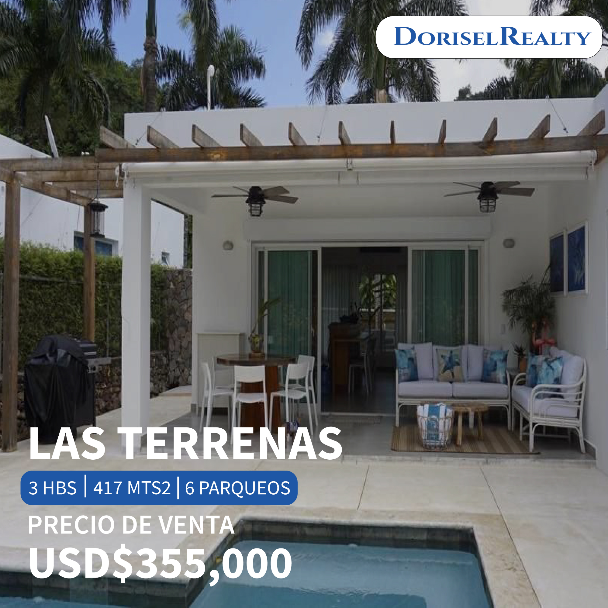 casas vacacionales y villas - VENTA DE HERMOSA VILLA AMUEBLADA EN LAS TERRENAS