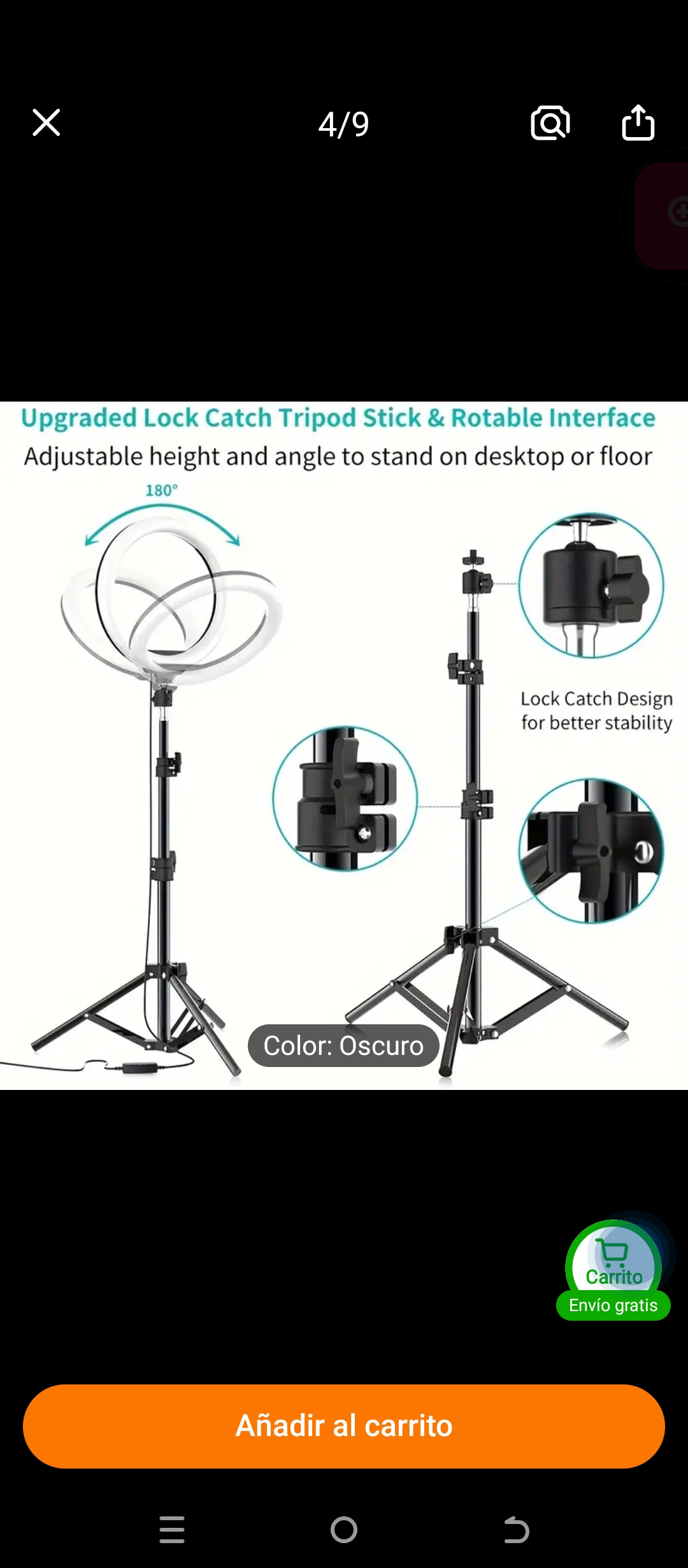 otros electronicos - Vendo aro de luz para celular  1