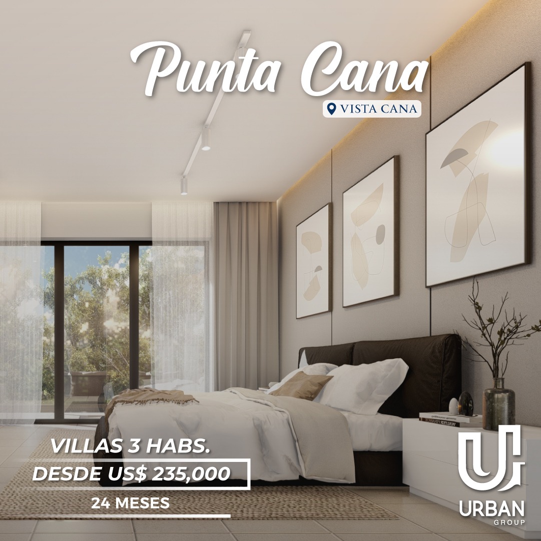 casas vacacionales y villas - Villas en Vistacana Punta Cana con Linea Blanca 3