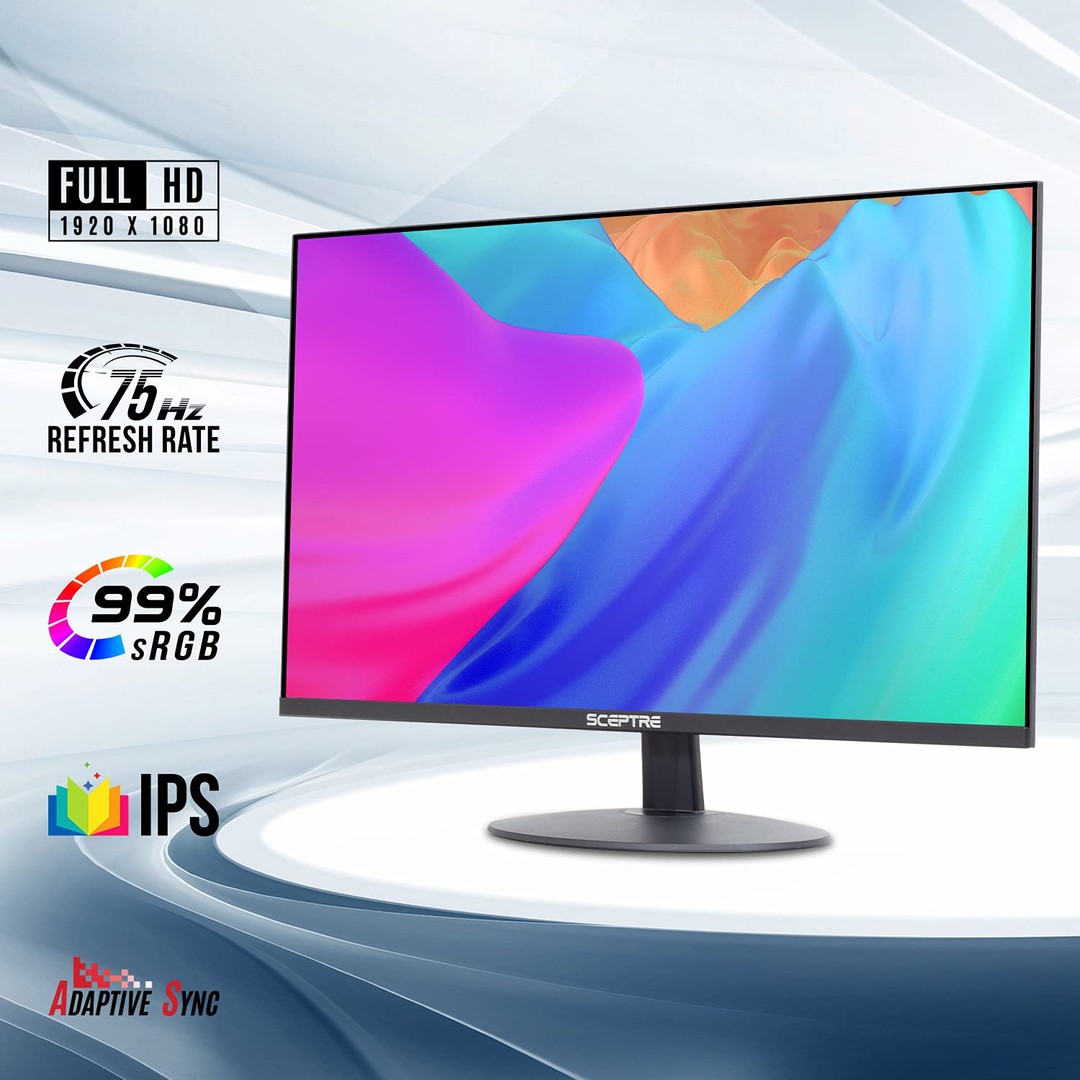 computadoras y laptops - Sceptre Monitor Full HD LED de 27 pulgadas 75Hz altavoces integrados 